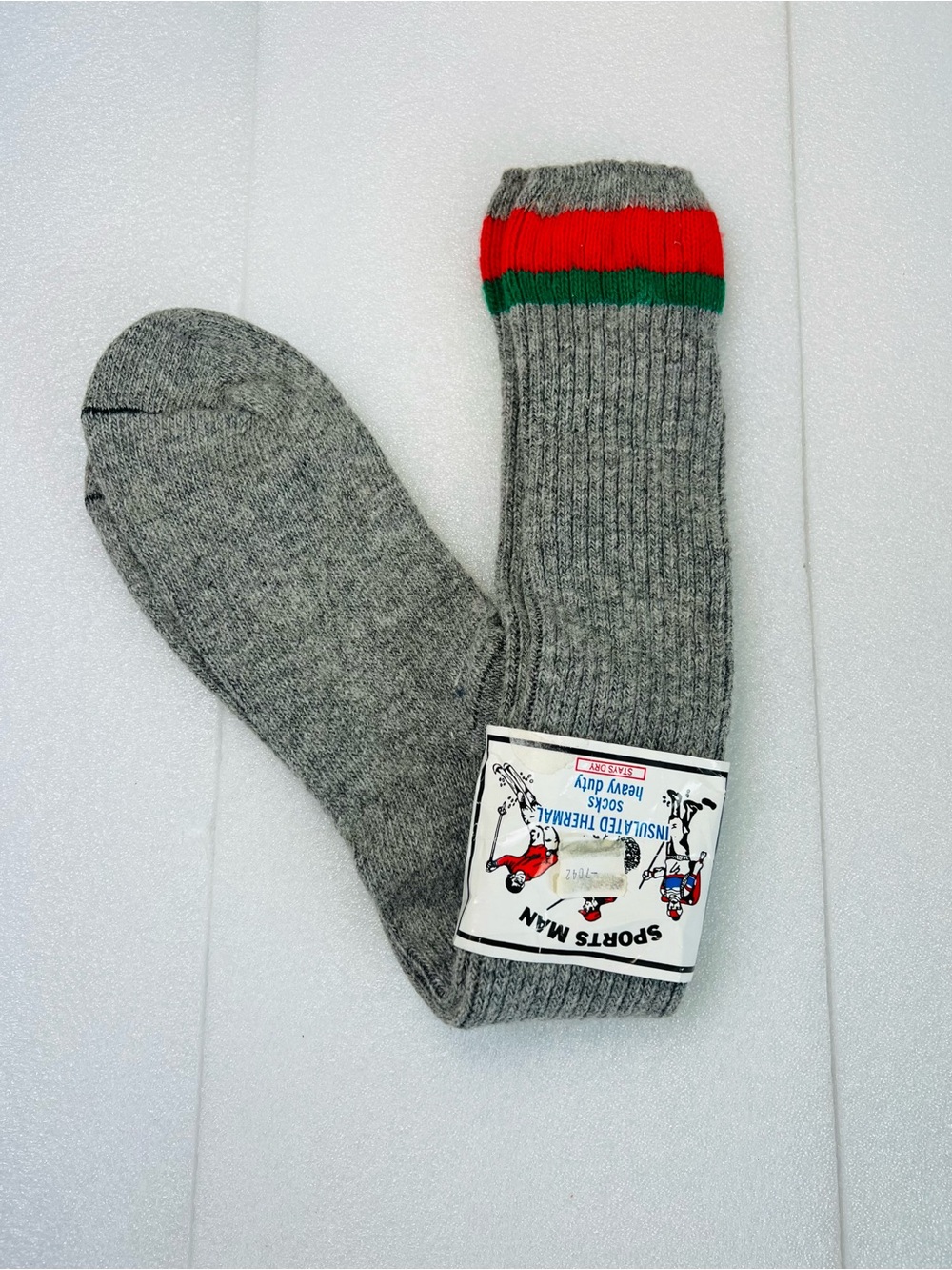 vintage Sports Man insulated thermal wool socks
